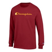 USC Trojans Men's Champion Cardinal Script Jersey Long Sleeve T-Shirt